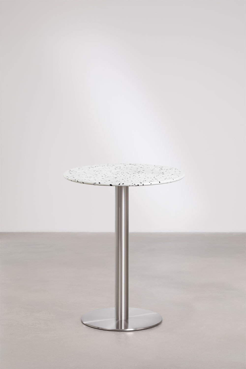 Mesa de bar redonda Ø60 cm en terrazo Xiren, imagen de galer&iacute;a 1