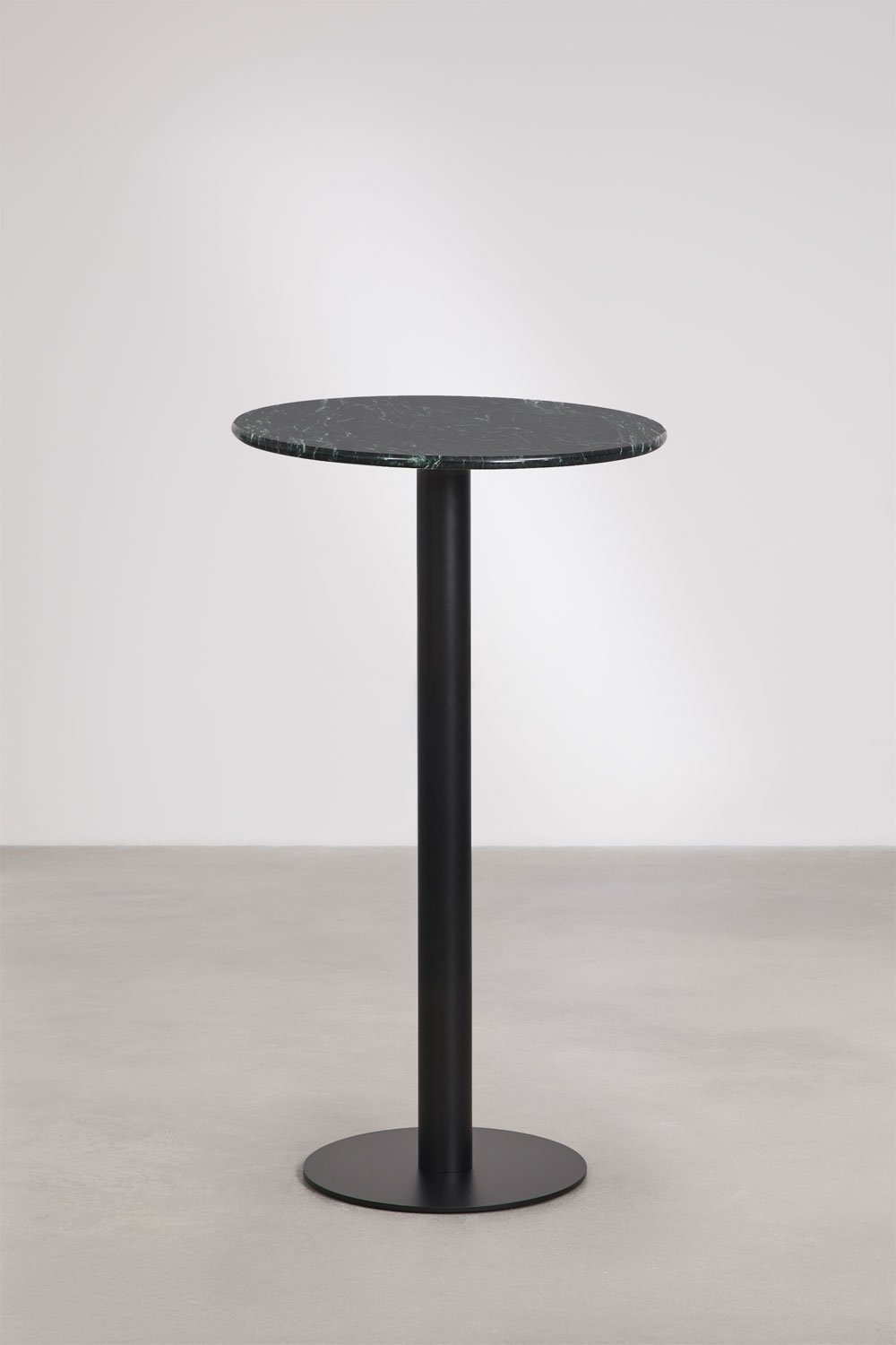 Mesa alta de bar redonda Ø60 cm en piedra natural Xiren, imagen de galer&iacute;a 1