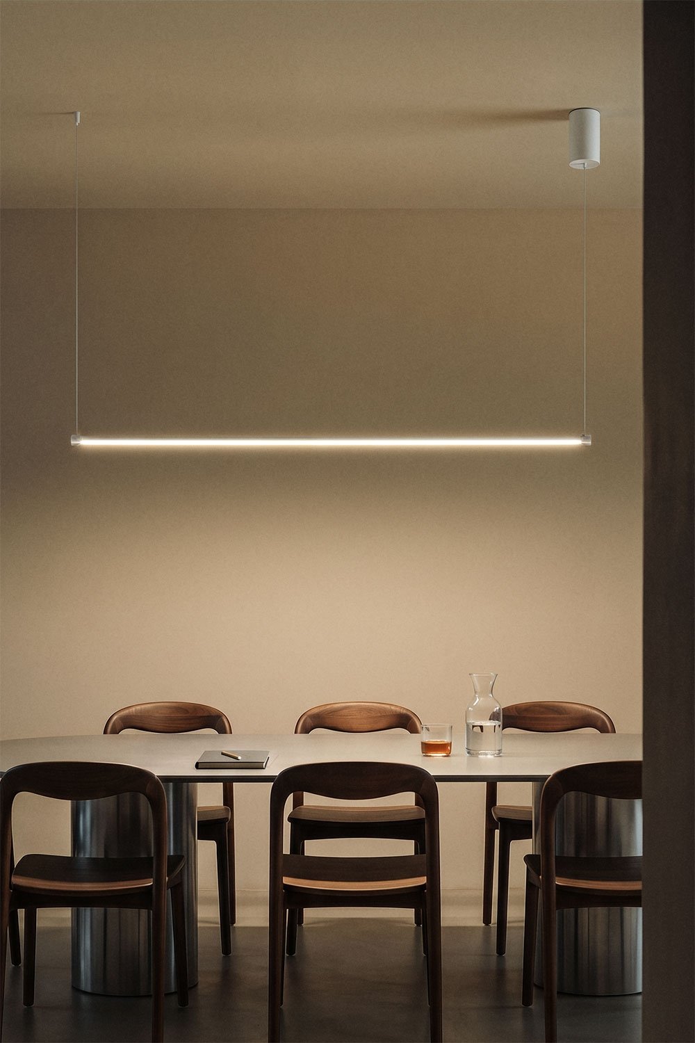 Lámpara de techo colgante lineal LED 120 cm en metal Bergene , imagen de galer&iacute;a 1