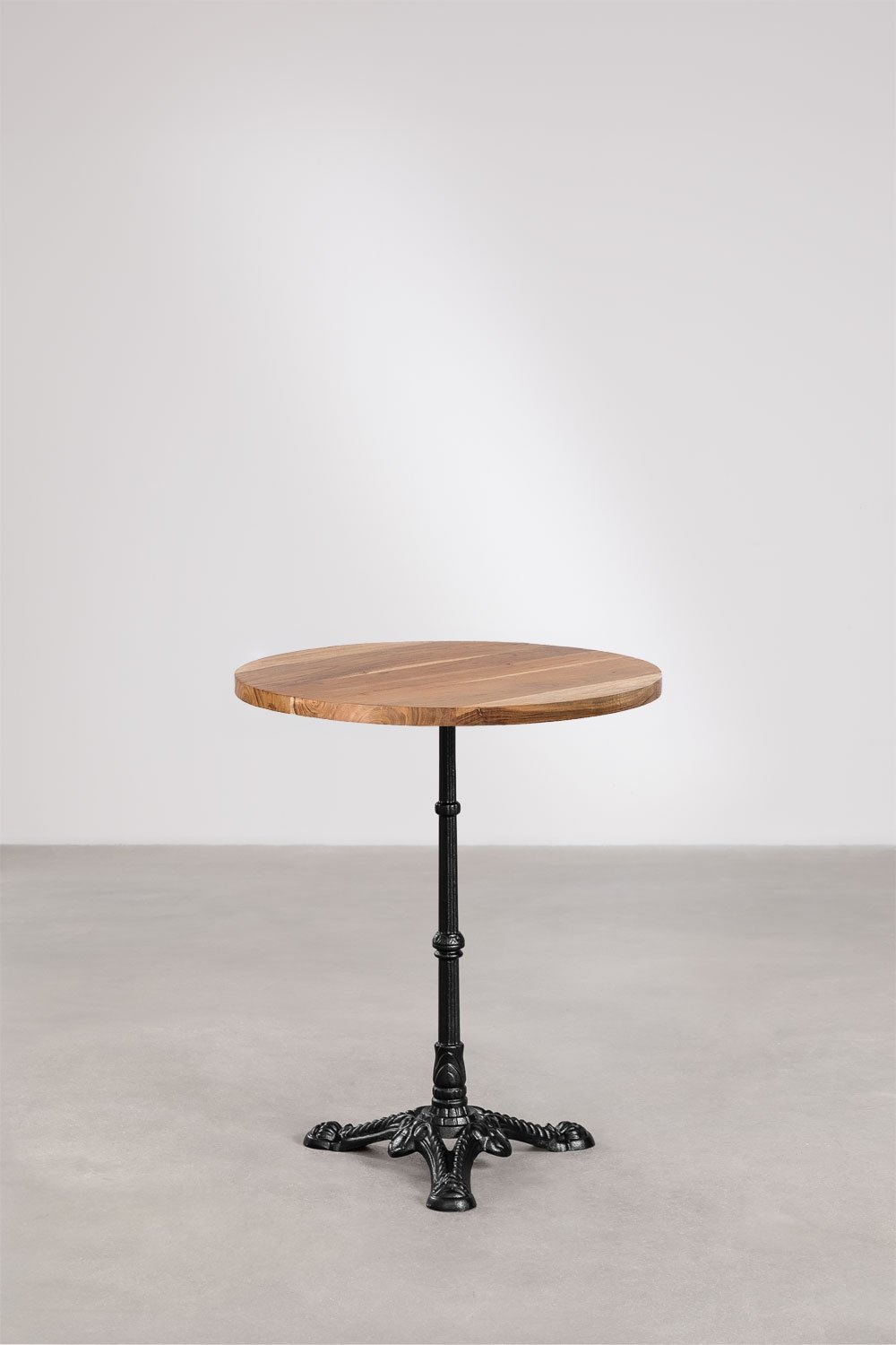 Mesa de bar redonda en madera de acacia Azteca, imagen de galer&iacute;a 4