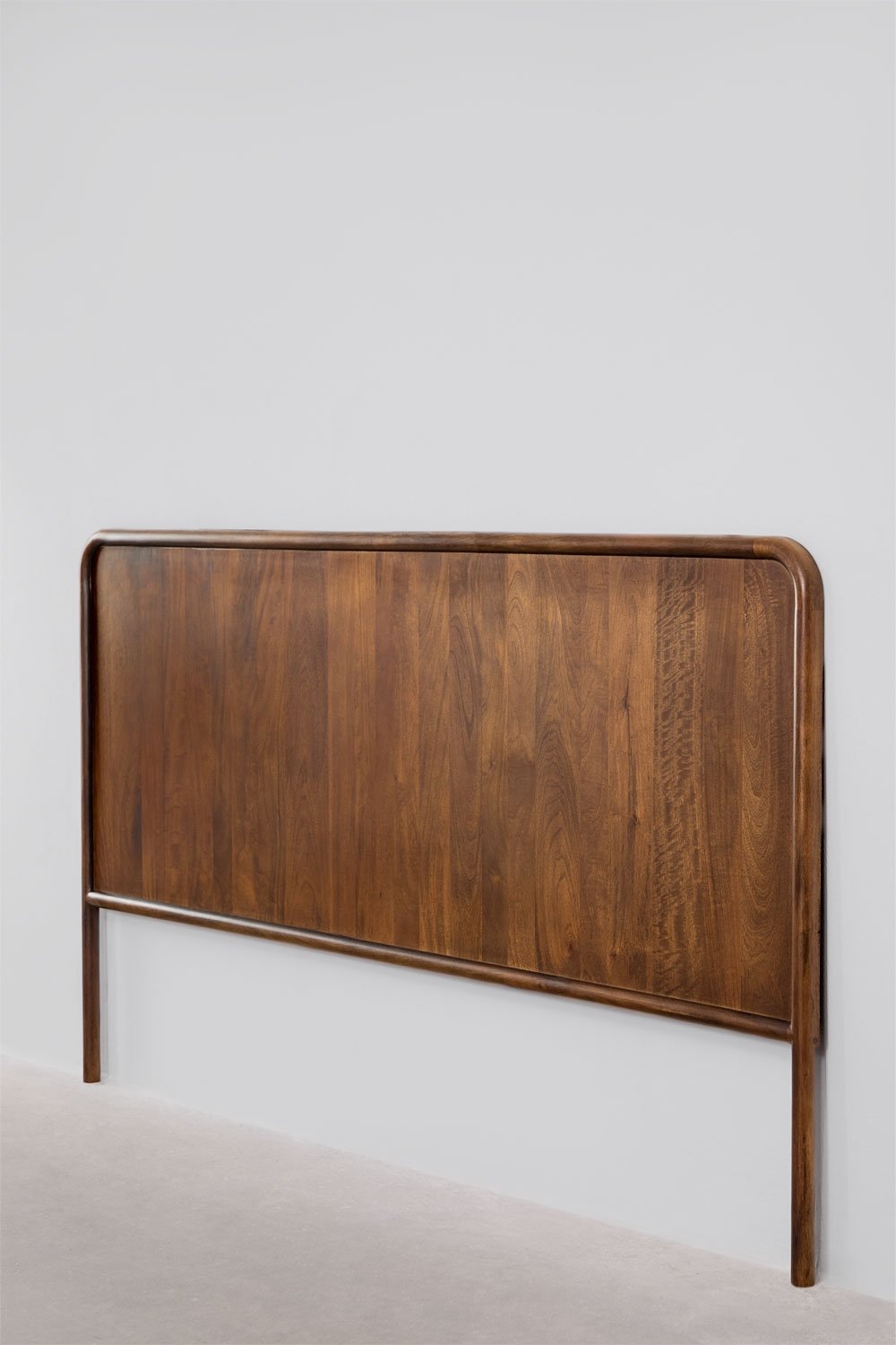 Cabecero para cama de 200 cm en madera de mango oscura Maupaul, imagen de galer&iacute;a 2