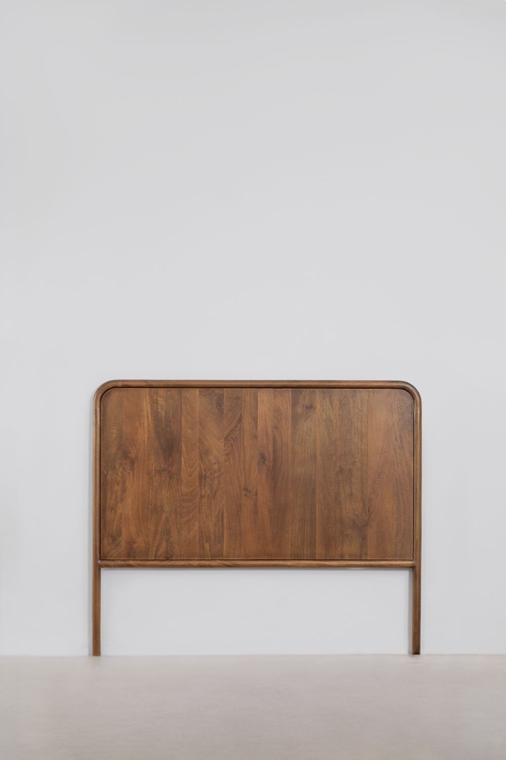 Cabecero para cama de 135 cm en madera de mango oscura Maupaul, imagen de galer&iacute;a 1