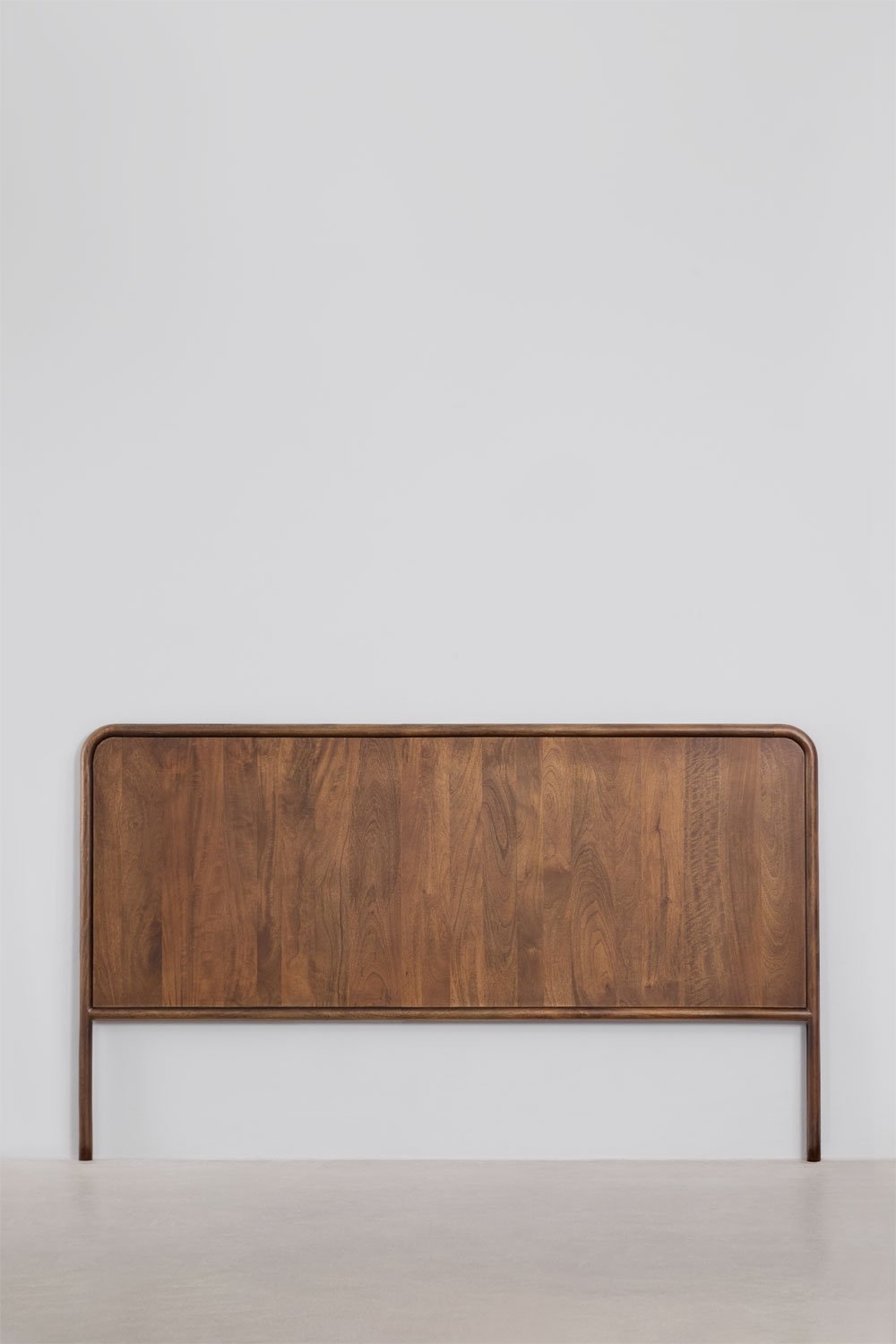 Cabecero para cama de 180 cm en madera de mango oscura Maupaul, imagen de galer&iacute;a 3