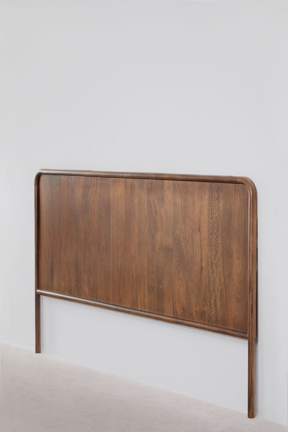 Cabecero para cama de 180 cm en madera de mango oscura Maupaul, imagen de galer&iacute;a 4