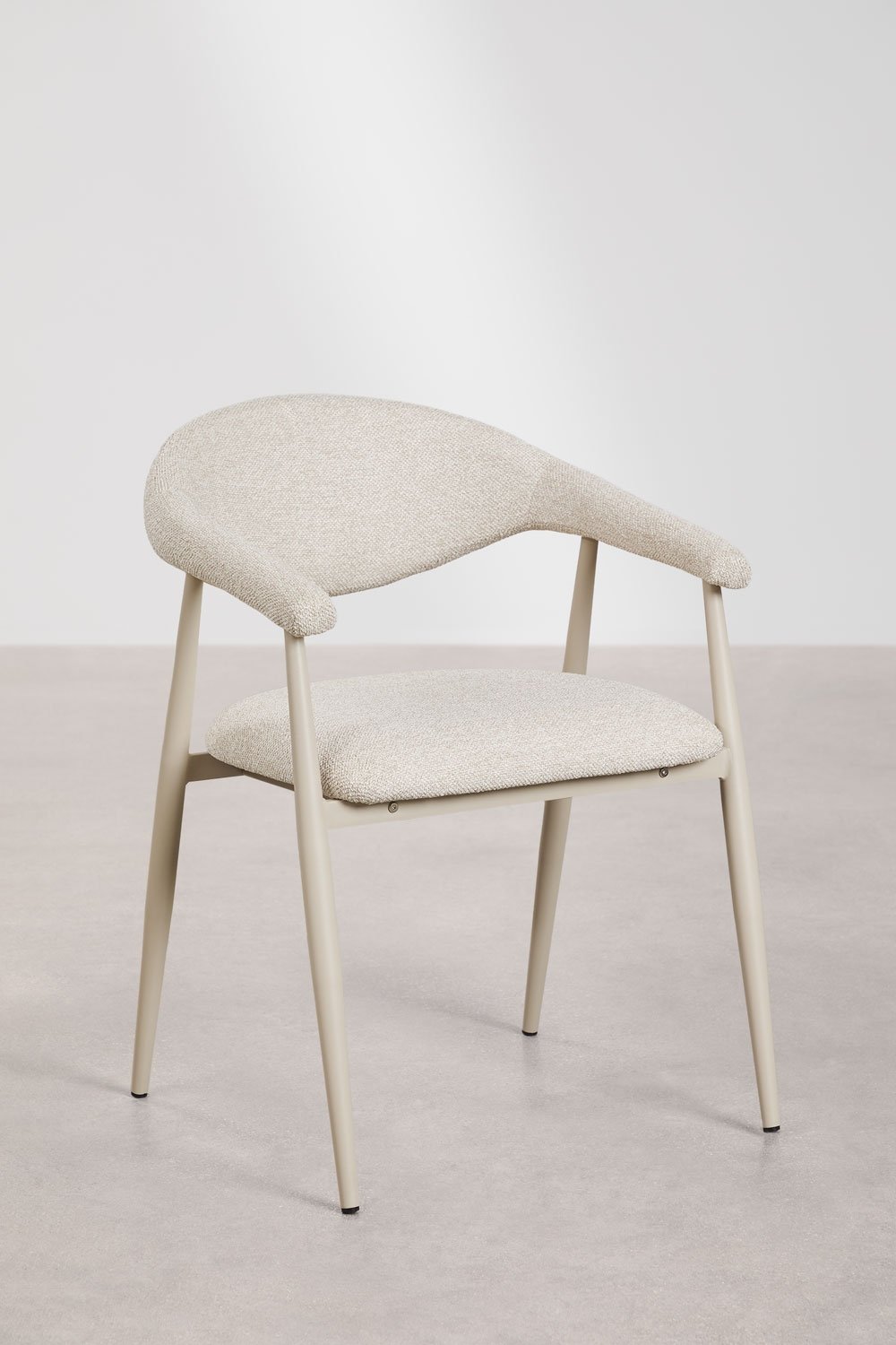 Silla de comedor con reposabrazos tapizada Nervoxi , imagen de galer&iacute;a 3