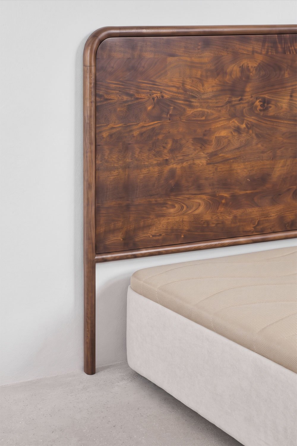 Cabecero para cama de 150 cm en madera de mango oscura Maupaul, imagen de galer&iacute;a 8
