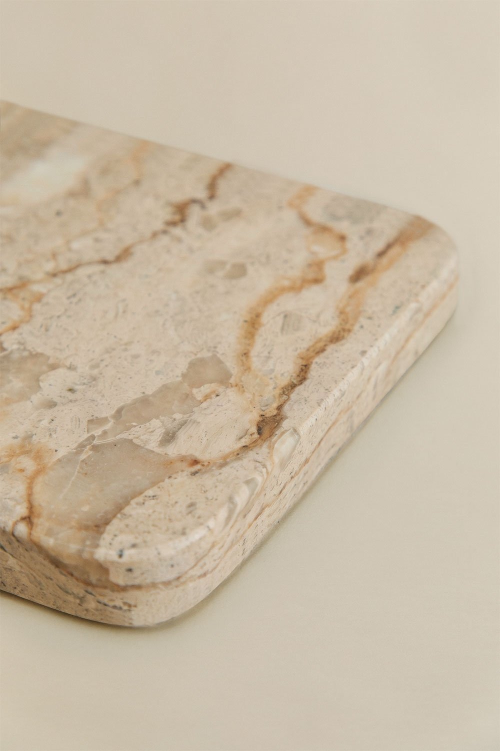 Tabla para servir 40x20 cm en madera de acacia y mármol Zevaru, imagen de galer&iacute;a 6