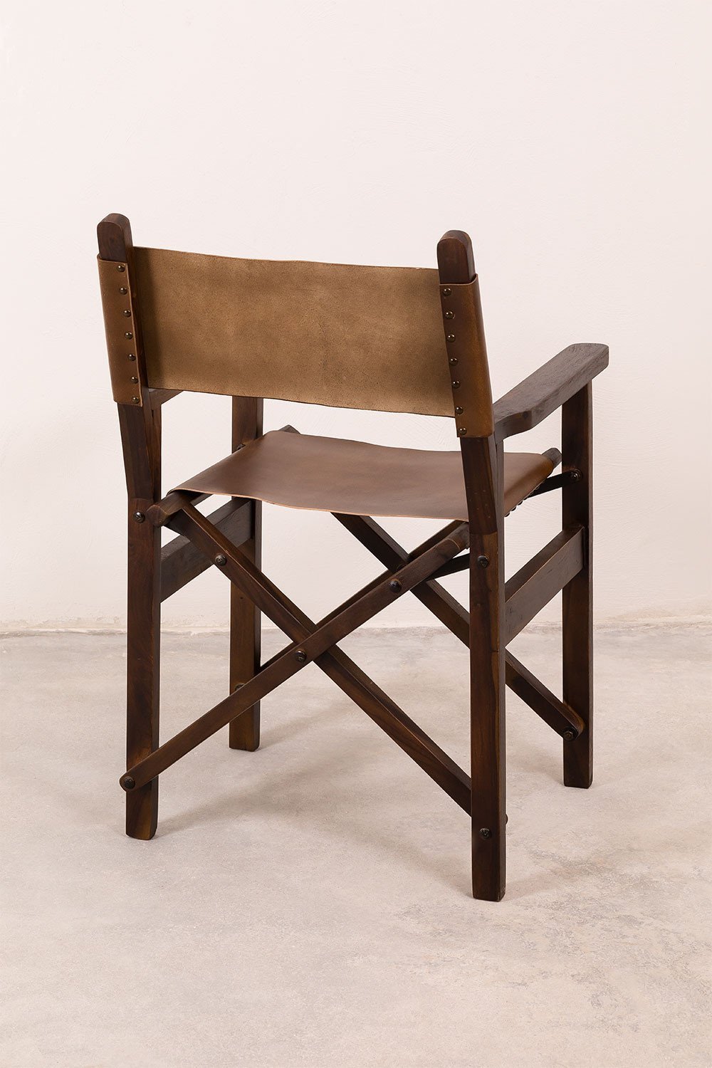 Silla de Director Plegable en Piel Madeo, imagen de galer&iacute;a 4