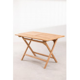 Table de jardin en bois (120x70 cm) Daiana, image miniature 2