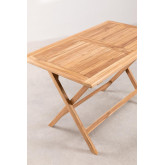 Table de jardin en bois (120x70 cm) Daiana, image miniature 4