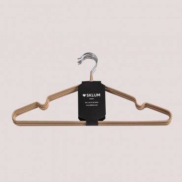 Lot De 6 Cintres Anttal Beige Amande - Sklum