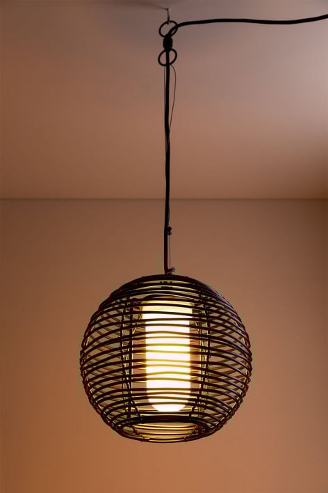 Lampe suspendue de plafond pour extérieur en polyéthylène Bissel