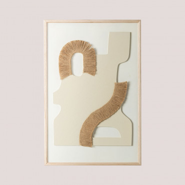 Tableau Déco (40x60 Cm) Tafari Marron Bois Naturel - Sklum