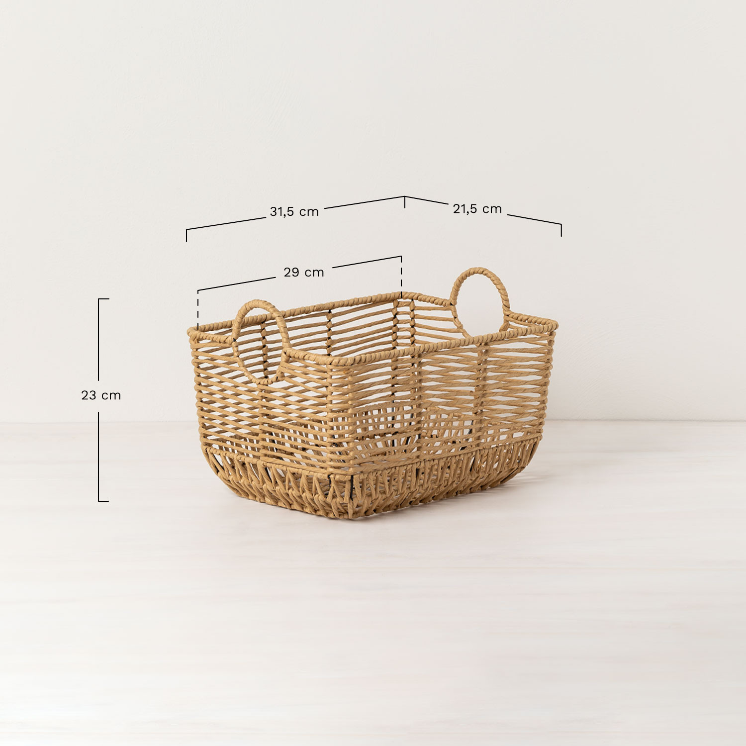 Panier de rangement Syver, mesures