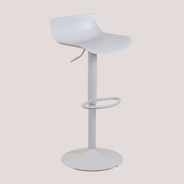 Tabouret Haut Ajustable Arjenn Gris Clair - Sklum