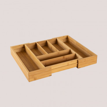 Range-couverts Réglable En Bambou Keon Bambou - Sklum