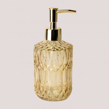 Distributeur De Savon En Verre Ovie Ocre Jaune - Sklum