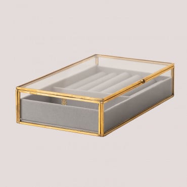 Boîte À Bijoux En Cristal Olena Doré - Sklum