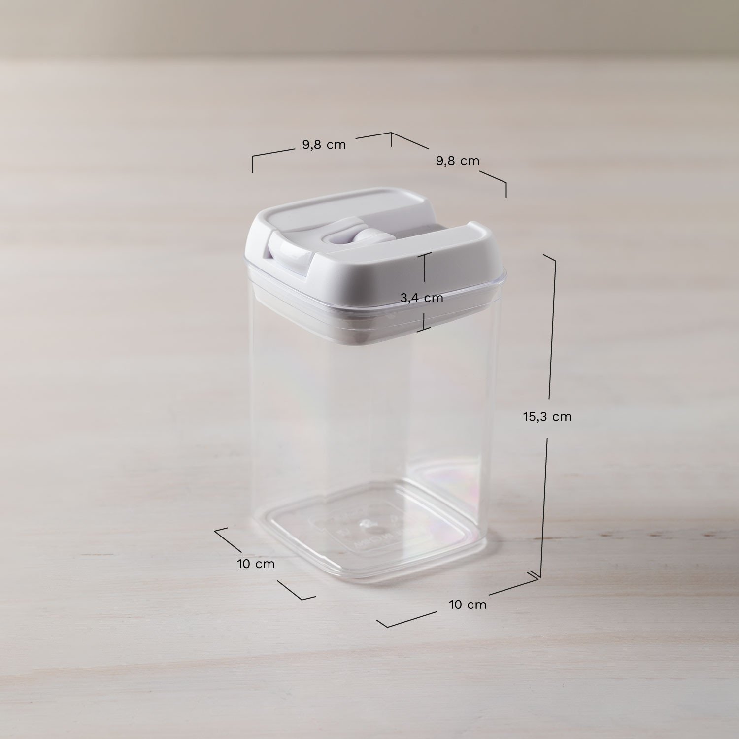 Lot de 7 pots de cuisine Janos, mesures