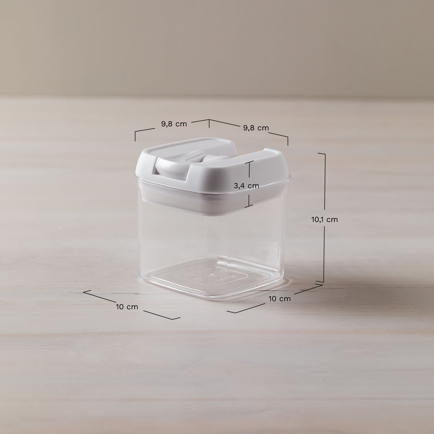 Lot de 7 pots de cuisine Janos, mesures