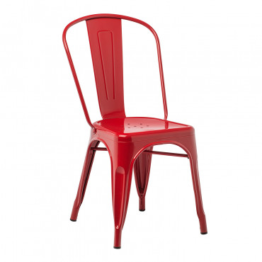 Pack De 2 Chaises Empilables Lix Rouge - Sklum