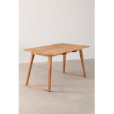 Table de jardin en bois (140x80 cm) Sushan, image miniature 2