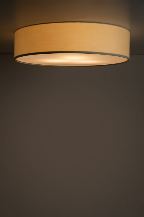 Plafonnier de plafond rond Ø50 cm en tissu Godric