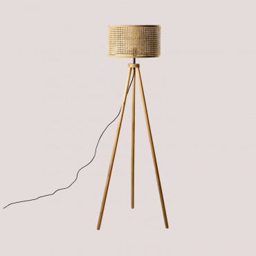 Lampadaire Serri Marron Naturel - Sklum