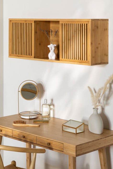 Étagère murale ↔︎ 95 cm en bois de bambou Albin