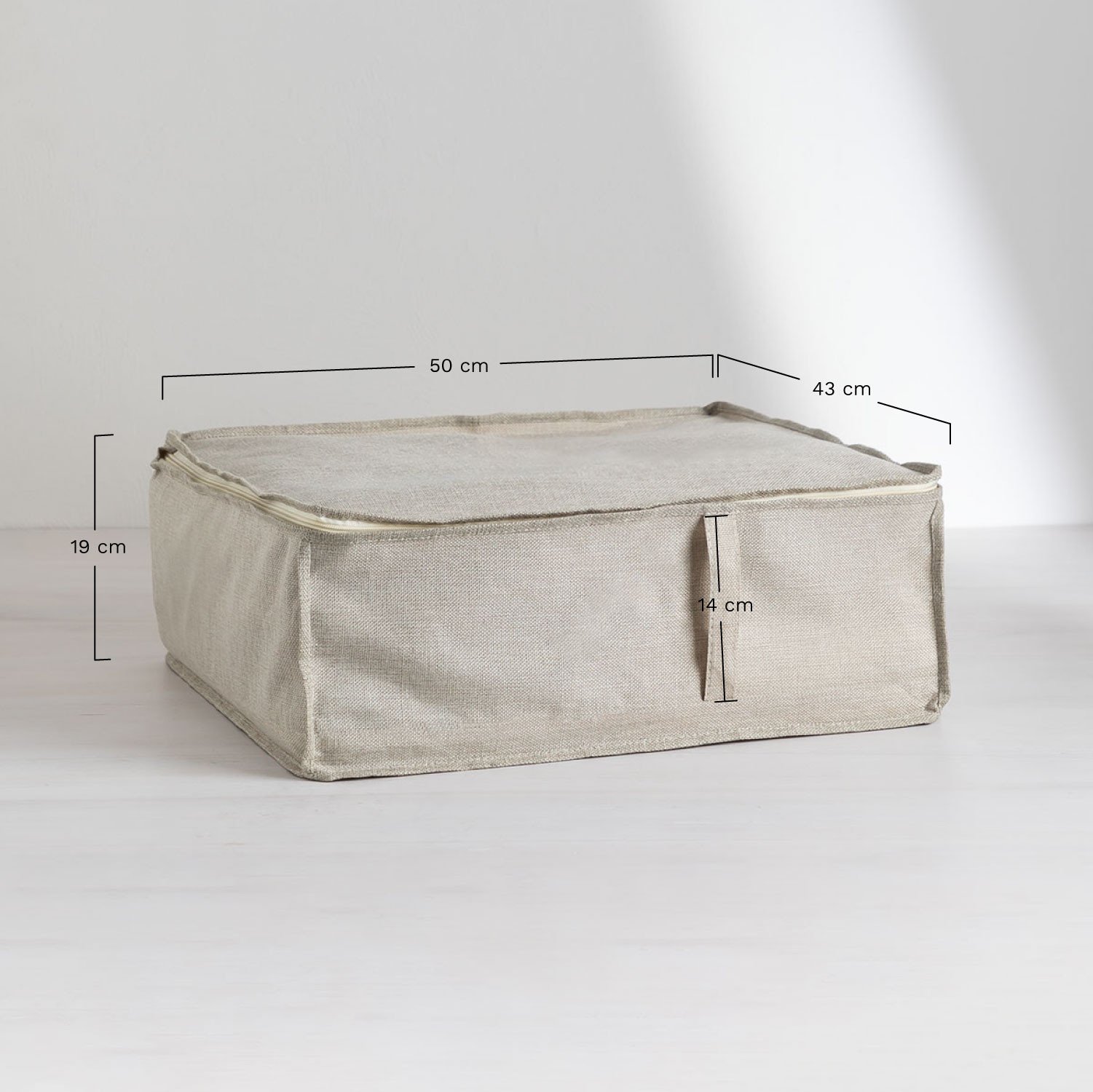 Lot de 3 boîtes de rangement Jamil, mesures