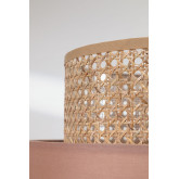 Lampadaire En Rotin, Noir, Interrupteur Au Pied*1,8M, Sans Ampoule, Po