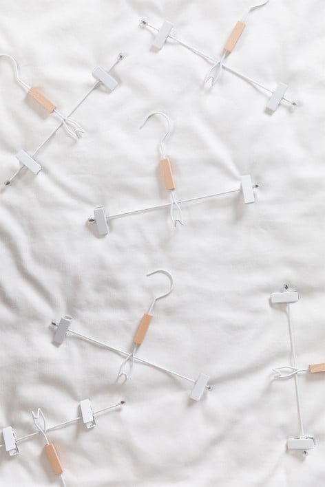 Lot de 6 cintres avec clip Säly