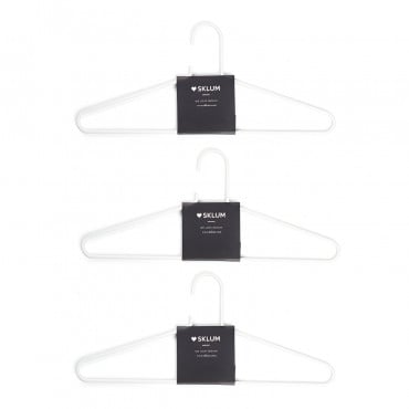 Lot De 6 Cintres Alham Blanc - Sklum