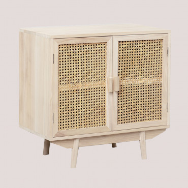 Buffet En Bois Ralik Marron Bois Naturel - Sklum