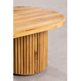 Table basse ovale en bois de teck (100x50 cm) Randall, image miniature 5