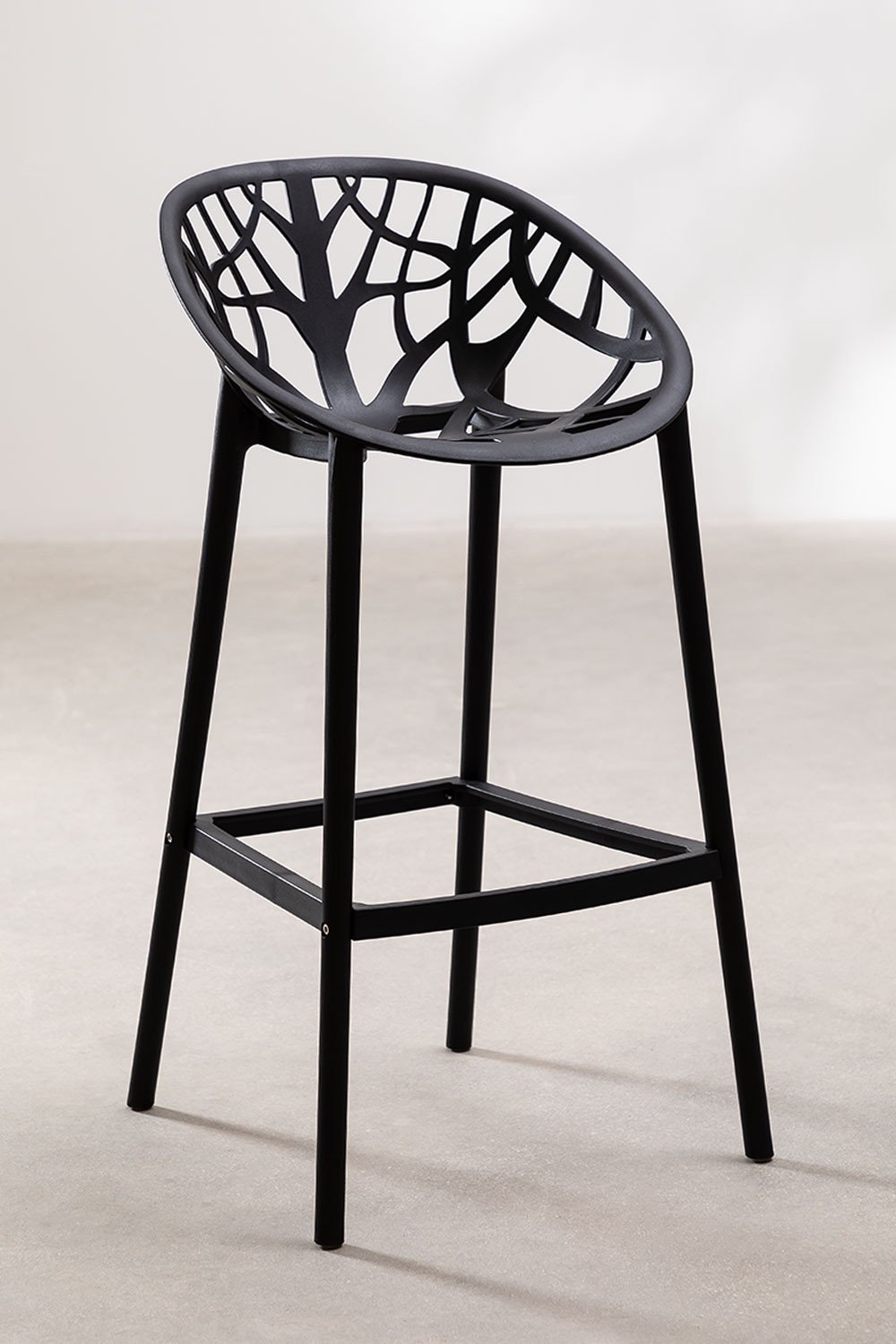 Lot de 2 tabourets hauts Ores en polypropylène