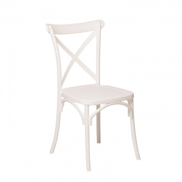 Pack De 2 Chaises De Jardin Empilables En Polypropylène Otax Blanc - Sklum
