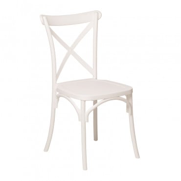 Pack De 2 Chaises De Salle À Manger Empilables Otax Blanc - Sklum