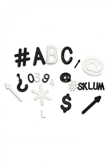 Lettres pour tableau Abbe