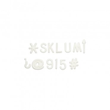 Lettres Pour Tableau Abbe Blanc & 2,5 Cm - Sklum