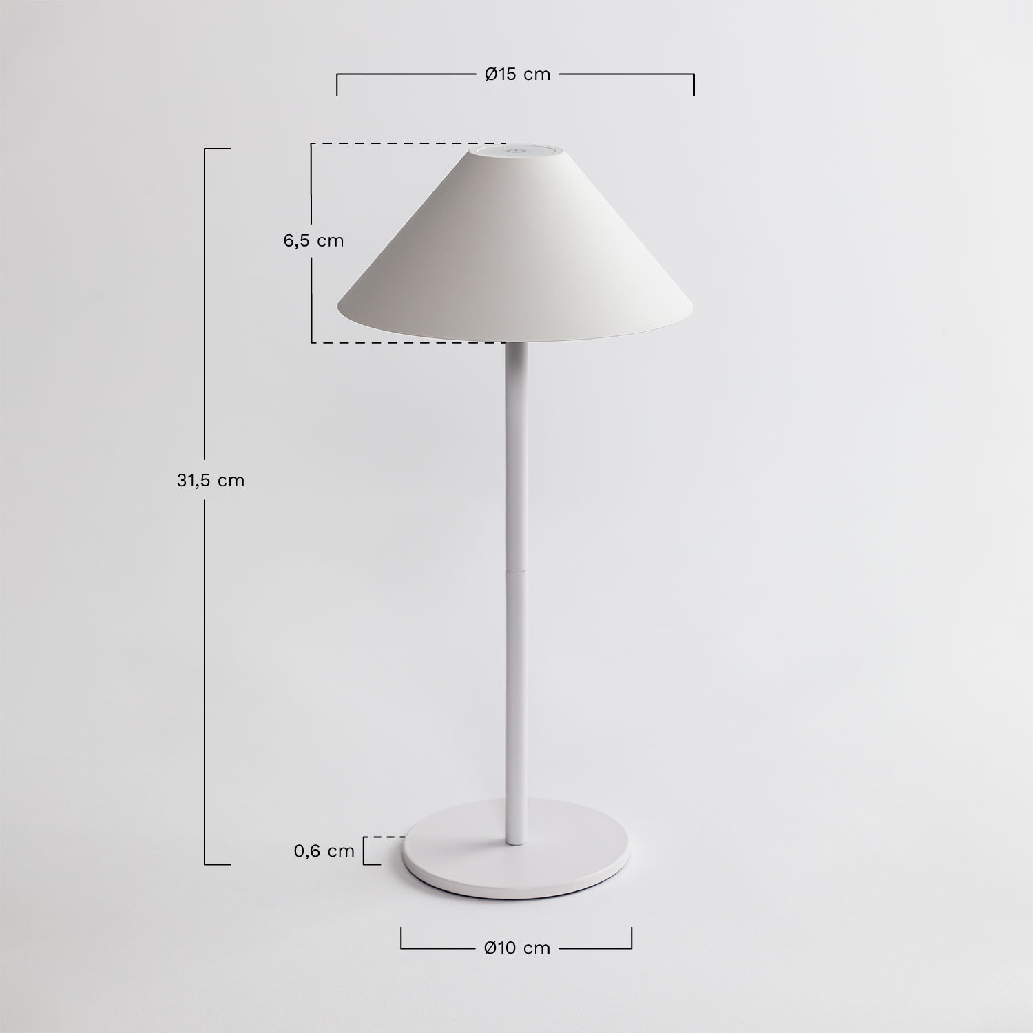 Ecvivk Lampe de table LED d'extérieur sans fil - Lampe de chevet à