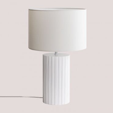 Lampe De Table Otavian Blanc - Sklum