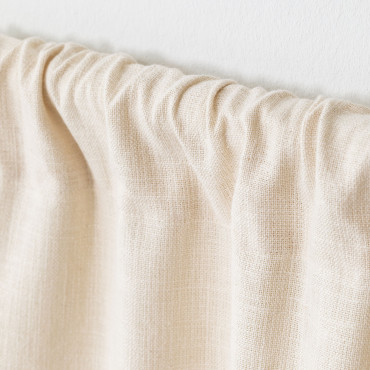 Rideau 140x260 Cm En Coton Neidra Beige Crème - Sklum