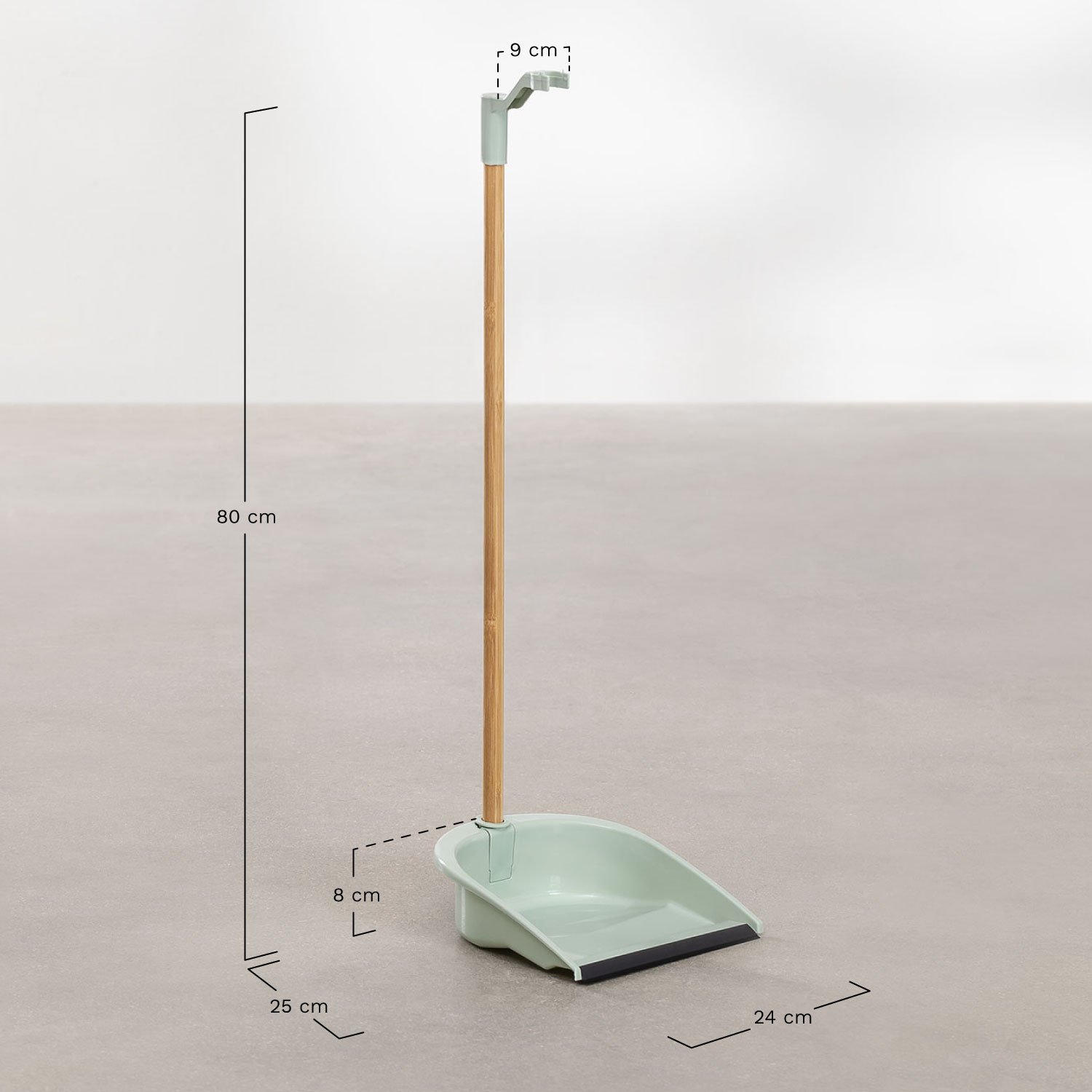 Balai et Pelle en Boi Jalei, mesures