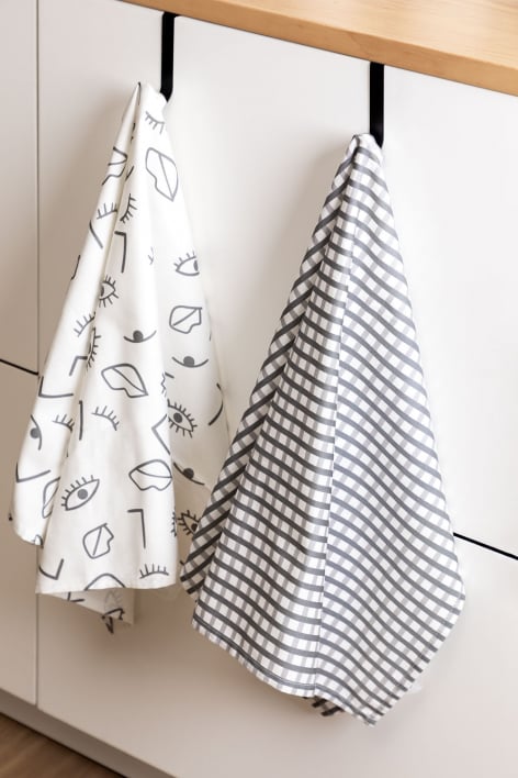 Porte-manteau pour porte en acier Dalkey - Noir