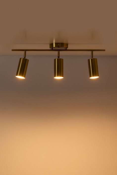 Lampe de plafond orientable en métal Plusie