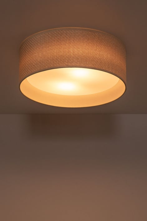 Plafonnier de plafond rond Ø35 cm en rotin Masha