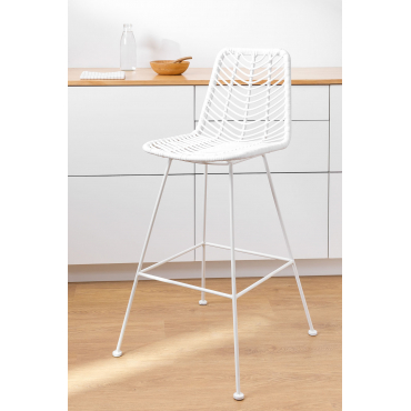 Tabouret Haut En Rotin Synth Tique Gouda Colors Sklum