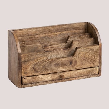 Organisateur En Bois De Manguier Baclos Bois De Mangue - Sklum