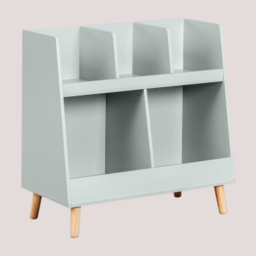 Meuble Organiseur En Mdf Tom Kids Mousse De Céladon - Sklum